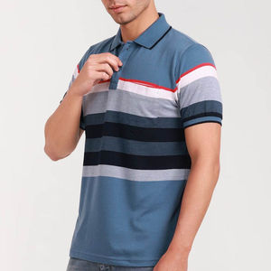 Vêtements d'été, style tendance, t-shirt polo pour homme de haute qualité, service OEM/ODM, faible MOQ, t-shirt polo en coton pour homme, grande taille - Product Image 2