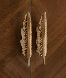 Poignées de porte de placard en laiton faites à la main, finition dorée, tirants décoratifs pour tiroirs de garde-robe, quincaillerie de mobilier de luxe, intérieur moderne - Product Image 3