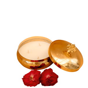 Elegante Portavelas de Metal Hecho a Mano con Diseño Grabado, Recipiente Decorativo de Lujo para Velas, para Decoración de Bodas y Fiestas - Product Image 1