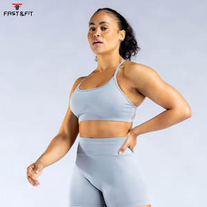 Soutien-gorge de sport Yoga Tank Top grande taille léger à maintien élevé avant, antichoc, respirant, rembourré, extensible dans les quatre sens, pour la gym - Product Image 1