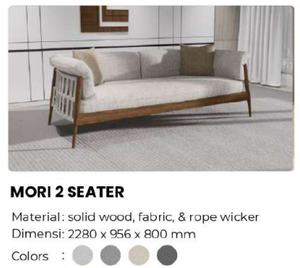 Midcentury Modern Three Seat <b>Sofa</b> With Wooden Frame Fabric Upholstery Rolled Arms Loose Back Living Room Furniture - Product Image 6