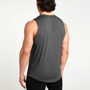 Athletic Men Gym Wear Tank <b>Tops</b> Vintage Sleeveless Oversize <b>Distressed</b> Acid Wash Singlet Fitness Workout Training Vest - Product Image 2