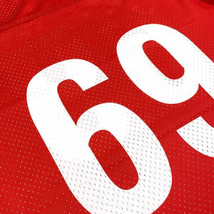 T-shirt pour homme personnalisé, respirant, à manches courtes, style streetwear, style vintage américain, en maille de baseball, coupe ample - Product Image 6