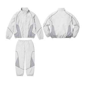 Conjunto Deportivo Unisex con Bloques de Color, Manga Larga, Cierre Frontal con Cremallera, Transpirable, Poliéster, Otoño, Corte Regular para Adultos - Product Image 2