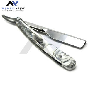 Navaja de Afeitar Profesional para Barbería, Tipo Shavette, con Bloqueo Deslizante, Totalmente Personalizable, para Corte de Barba - Product Image 4