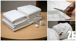 Ataúd musulmán de alta calidad 100% algodón, Kafan para cadáveres islámicos por ZE, también para ataúd funerario cristiano. - Product Image 2