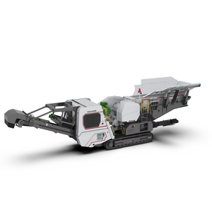 CONCRETE WASTE TO <b>AGGREGATES</b>: Track Jaw + Magnetic Separator, Conveyor + Feeder, Hybrid Mode Diesel Electric - Product Image 6