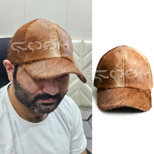 Gorra de Béisbol de Cuero Vacuno Hecha a Mano, Estilo Rústico Occidental, para Hombre y Mujer - Product Image 4