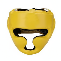 Protège-tête en cuir respirant personnalisé de haute qualité pour adulte, avec fermeture à boucle, aérations de protection, style sport confortable pour la boxe