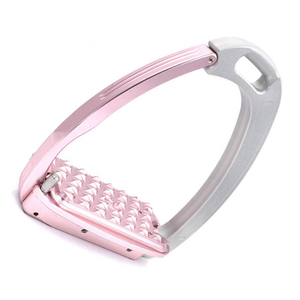 Étriers d'équitation personnalisés de haute qualité en fer rose et blanc pour l'équitation, confort maximal, stabilité, sécurité - Product Image 5