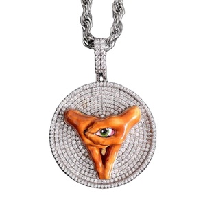 Pendentif de luxe glacé diamant Hip Hop bijoux pendentif VVS personnalisé VVS Moissanite photo pendentif - Product Image 1