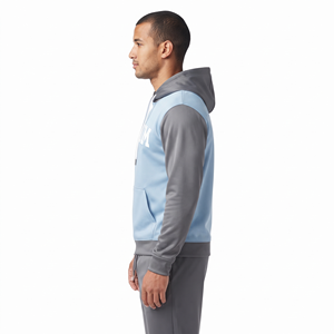 Sweat-shirt à capuche en polyester pour homme, taille standard, impression personnalisée, couleur contrastée, poche kangourou, streetwear, vêtements personnalisés - Product Image 4