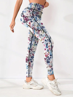 Leggings de yoga taille haute pour femmes, vente en gros d'usine, vêtements de sport, leggings de gym imprimés sur mesure, contrôle du ventre, leggings grande taille pour femmes