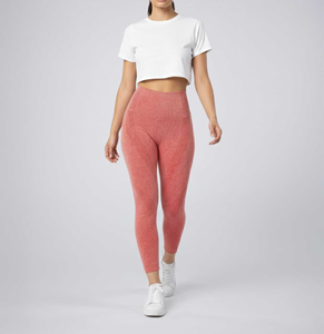 Custom OEM Women's <b>2</b>-<b>Piece</b> Workout Leggings & Crop Top <b>Set</b> High Waist Quick Dry Eco-Friendly Polyester/Nylon Sports Wear Summer - Product Image 4
