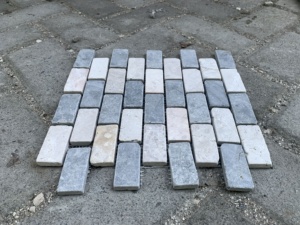 Andésite rectangulaire et marbre crème - Product Image 3