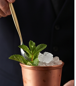Cuillères à bar en acier inoxydable, design minimaliste, manche doré, agitateur de cocktail, outils de mélange durables pour la préparation de cocktails - Product Image 4