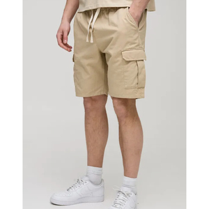 Pantalones Cortos Cargo Sólidos para Hombre 2026 de Alta Calidad, Talla Grande, Doble Rodilla, Transpirables, Ecológicos, de Lona, para Gimnasio, Correr, de Secado Rápido - Product Image 1