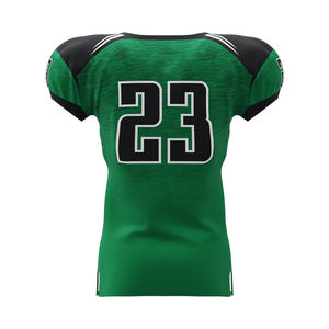 LESAM SPORTS Sportswear American Football Training Jersey Green Color V Neck Polyester Fabric Quick Dry Breathable - Product Image 2