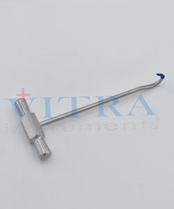 Gancho para huesos, afilado, grande, L 200 mm, instrumento quirúrgico manual de acero inoxidable de primera calidad, clase I, 1 año de garantía - Product Image 1