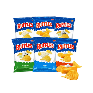 Papas Fritas Ruffles al por Mayor con Sabor a Crema Agria, Cebolla y Queso Cheddar, 82 g x 22 - Product Image 5