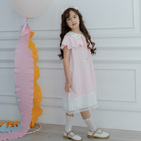 Mère, enfants et jouets Vêtements pour enfants Robes bébés filles Broderie Couleur personnalisée Rose Blanc Bleu 2 pièces Occasion Party-Chick