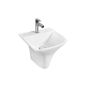 Grifo Monomando Cuadrado de Pared para Lavabo de Baño, Diseño Minimalista, Acabado Pulido Brillante, para Lavado de Manos, 5 - Product Image 1
