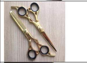 Ciseaux de coiffure professionnels personnalisés pour salon de coiffure, ciseaux de barbier pour effilage et coupe droite, ciseaux de coiffure pour la coupe de cheveux - Product Image 4