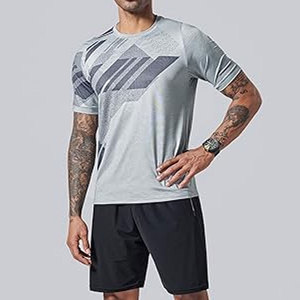 Camisetas Deportivas Ajustadas de Alta Calidad para Hombre, Impresión de Logotipo Personalizado, Camisetas Dry Fit al por Mayor, Ropa Deportiva Personalizada - Product Image 6