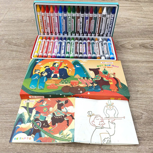 Crayons de cire de 8 cm, 12/18/24 couleurs, pour les ensembles de dessin pour enfants - Product Image 1