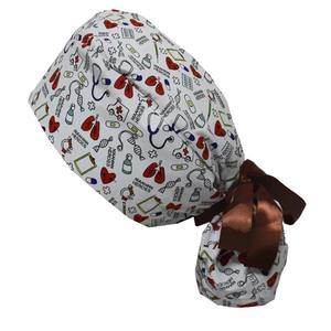 <b>Plain</b> White Coloured Scrub <b>Cap</b> For Surgeon Doctors Nurses Hospital Uniform Accessory Scrub <b>Caps</b> With Adjustable Size - Product Image 6
