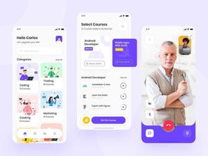 Online education app offering interactive courses, live classes, <b>study</b> <b>materials</b>, quizzes, and personalized learning anytime - Product Image 3