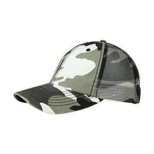 Gorra Trucker de Camuflaje Azul Personalizada, Malla Transpirable, Bordado 3D, Cierre a Presión, Ajustable, Deportiva, para Exteriores, Protección Solar, a la Moda - Product Image 2