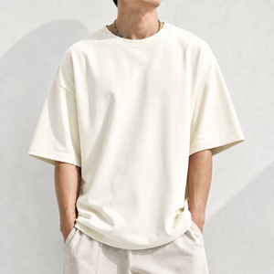 Service OEM, Fabricant Personnalisé, Design Mode Urbaine, T-shirts Homme Oversize à Épaules Tombantes 100% Coton Vierge de Haute Qualité - Product Image 3