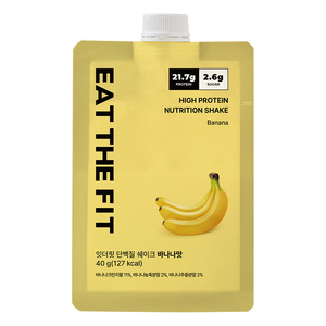 [DAYBYME] Batido de Proteínas Eat the Fit Sabor Plátano, Bebida de Proteínas Instantánea Premium para Control de Peso, Mezcla de Alimentos Saludables - Product Image 1