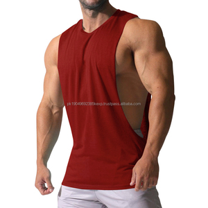 Débardeur en coton côtelé d'été en gros pour hommes, logo personnalisé, débardeur de sport de base, respirant, durable, tailles plus grandes, styles décontractés - Product Image 6