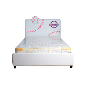Lit d'enfant pliable réglable en PU avec cadre en bois, confortable, écologique et durable, idéal pour appartement, chambre, école, hôtel - Product Image 3
