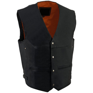 Chaleco de Cuero para Hombre Hecho de Piel de Vaca, en Venta a Precios Razonables, Chaleco de Cuero de Longitud Regular para Hombre - Product Image 2