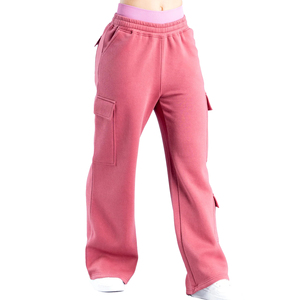 Glory Custom Pantalon de jogging cargo pour femme, taille haute, coupe ample, double taille, jambe large, décontracté, OEM, Vente en gros - Product Image 1