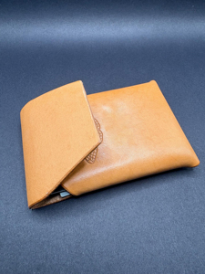 Portefeuille en cuir véritable sans couture, minimaliste, fin, porte-cartes, fait main, pour homme, LSW-0014 - Product Image 5