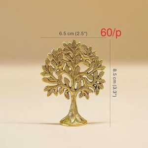 <b>Golden</b> <b>Tree</b> Sculpture Wood Handmade Art Deco Eco-Friendly Lightweight Home Decor Indoor Tabletop Living Room Art Piece - Product Image 3