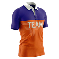 Chemises de golf pour hommes décontractées de haute qualité, imprimées par sublimation avec logo personnalisé, en coton et fibre de bambou, grande taille, manches courtes, séchage rapide