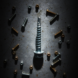 Vis autoperceuse à tête hexagonale PDC / Vis autotaraudeuse galvanisée en acier au carbone classe 4.8 6.8, filetage grossier en pouces, métal - Product Image 1