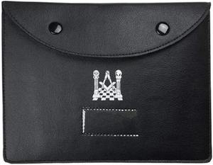 MASONS & REENACTMENT HUB Étui porte-bijoux de poche pour insignes maçonniques, portefeuille de transport en cuir avec doublure souple pour Loge maçonnique - Product Image 4