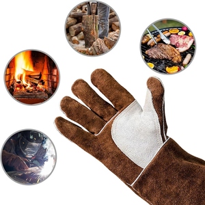 Gants de sécurité industriels en cuir haute performance pour la soudure, ignifuges pour la lutte contre les incendies, barbecue, excellente protection des mains - Product Image 5