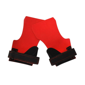 Soportes Transpirables para las Palmas de las Manos para Levantamiento de Pesas, Soportes Ajustables de Neopreno para las Palmas de las Manos, Rojo y Negro, Equipo de Ejercicio para los Dedos - Product Image 3