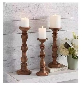 Candlestick Wood Candle Holder Wedding Decoration Home Party Christmas Wooden Candle Holder Stand Best Selling At Lowest Price - Product Image 3
