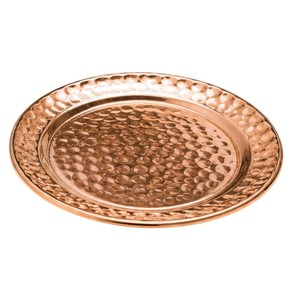 Wholesale Custom Logo Handmade Hammered Copper Coasters Set High Quality Pure Metal Round Drink Coasters <b>Table</b> <b>Protector</b> Mats - Product Image 3