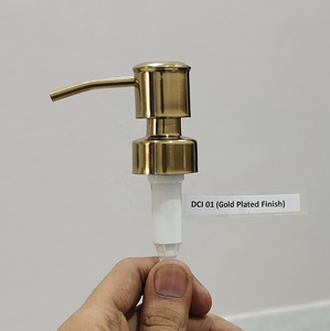 Newly Launched <b>Mirror</b> Polished Soap Lotion Dispenser Pump Premium Refillable Liquid Soap Dispenser Pump with <b>Plastic</b> Pipe - Product Image 4