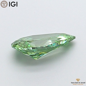 เพชร CVD สีเขียวแฟนซี ความใส VS1 น้ำหนัก 1.50 กะรัต ทรงลูกแพร์ พร้อมใบรับรอง IGI สำหรับงานแต่งงานสุดหรู - Product Image 6