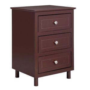 Comodino Grande in Legno Massello di Rovere Stile Country con 3 Cassetti per Camera da Letto Moderna 45x38x63cm - Product Image 5